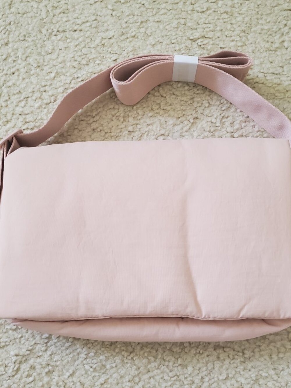 Starbucks Light Pink Nylon Soft Padded Shoulder Crossbody Bag Purse